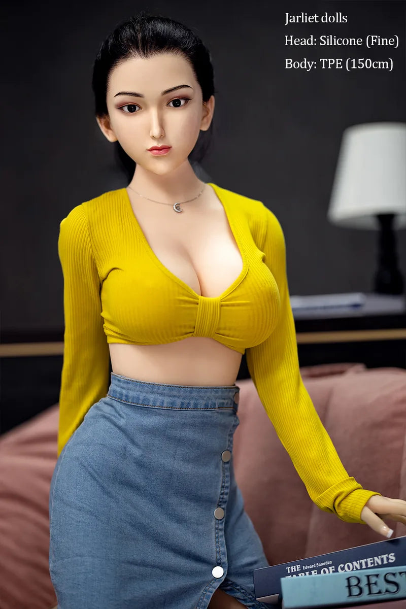 150cm(4.921ft) B-Cup Hybrid Sex Doll（Silicone Head+TPE Body） 花音Fine ファイン-XDollWorld Best Sex Dolls-8