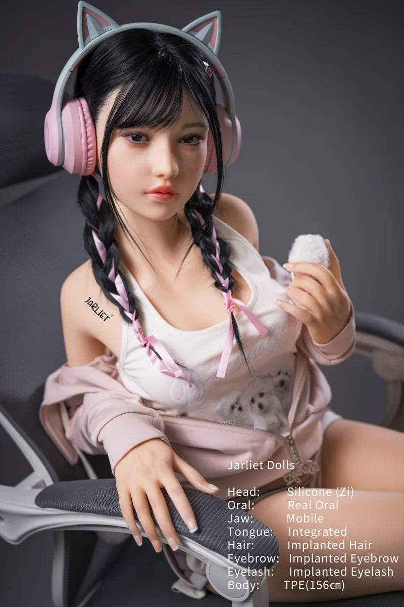 156cm(5.118ft) B-Cup Hybrid Sex Doll（Silicone Head+TPE Body） Zi-XDollWorld Best Sex Dolls-12