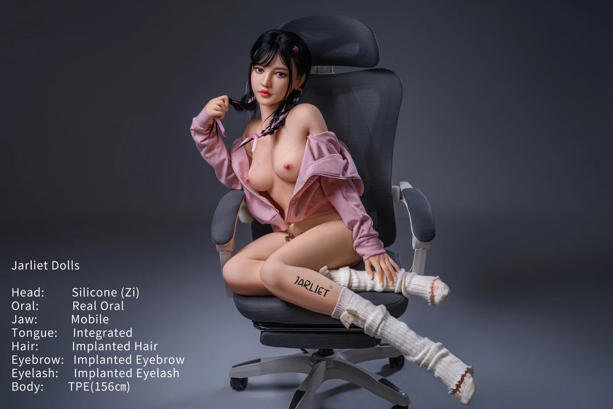 156cm(5.118ft) B-Cup Hybrid Sex Doll（Silicone Head+TPE Body） Zi-XDollWorld Best Sex Dolls-29