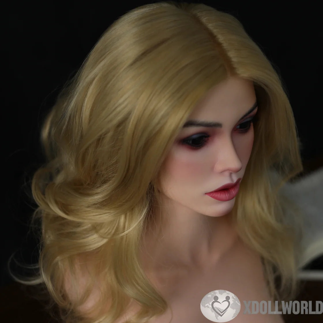 51cm(1.67ft) C-Cup Full Silicone Sex Doll Torso Crystal, ROS Head T50