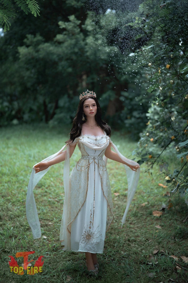 165cm (5.41ft) Poupée sexuelle Ivory en silicone intégral, bonnet C, tête ROS T55