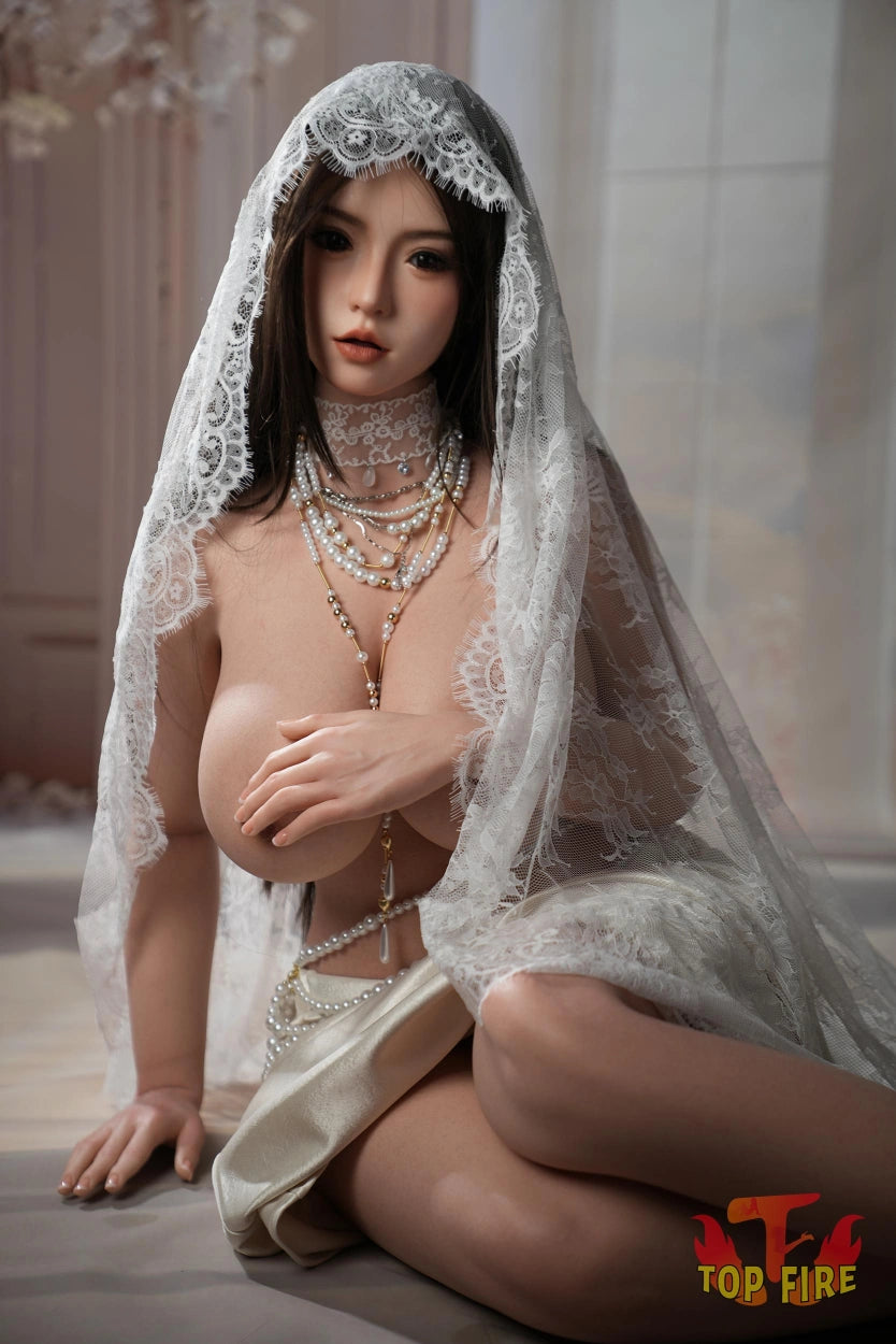 Poupée sexuelle entièrement en silicone de 162 cm (5,31 pi) avec bonnets I Grace, tête ROS T64